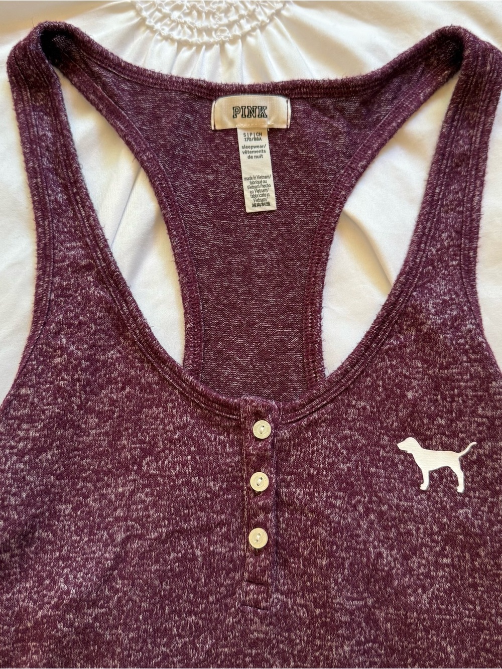 PINK Victoria's Secret Women’s Plum pajama Tank Top